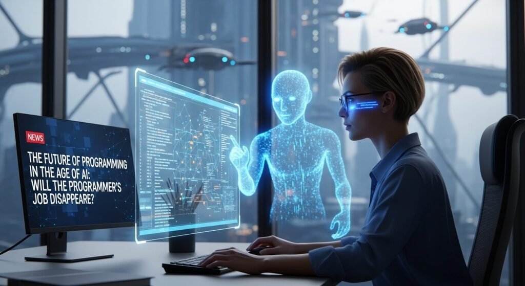 مبرمج يستخدم أدوات الذكاء الاصطناعي في عام 2026 لتطوير البرمجيات.