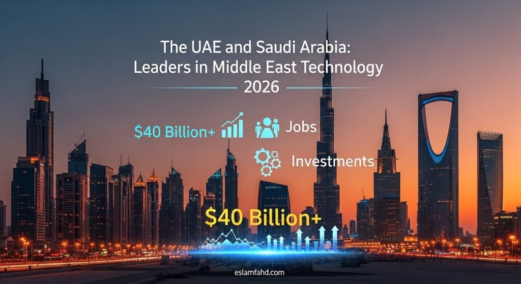 استثمارات التكنولوجيا في السعودية والإمارات 2026 بقيمة 40 مليار دولار