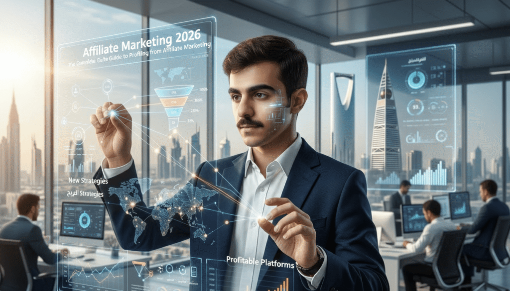 دليل التسويق بالعمولة 2026 الشامل للربح من Affiliate Marketing