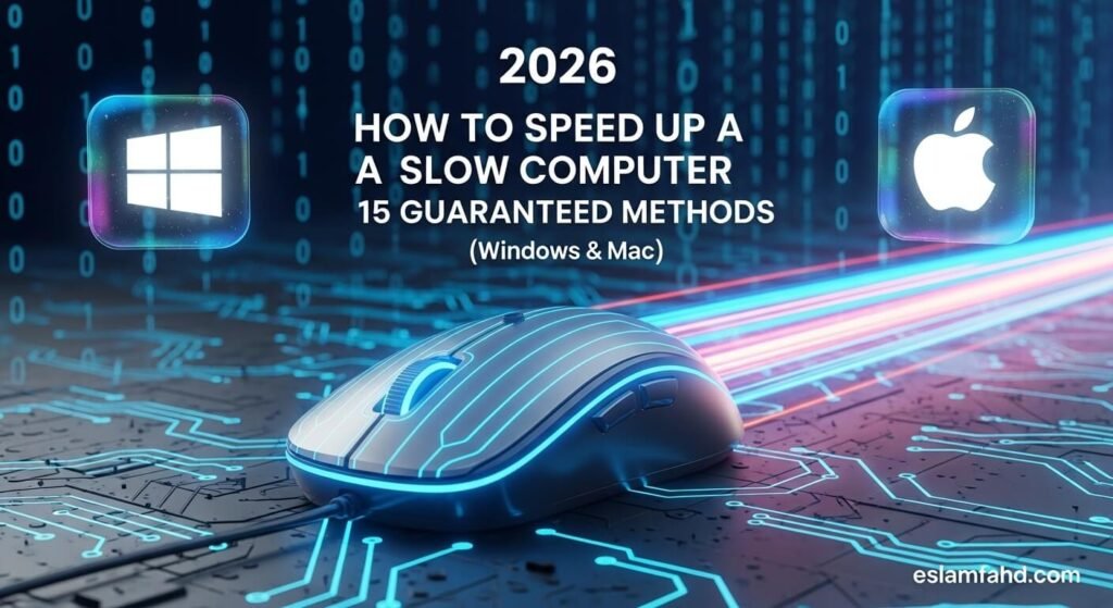 كيف تسرّع الكمبيوتر البطيء في 2026 لويندوز وماك بخطوات عملية