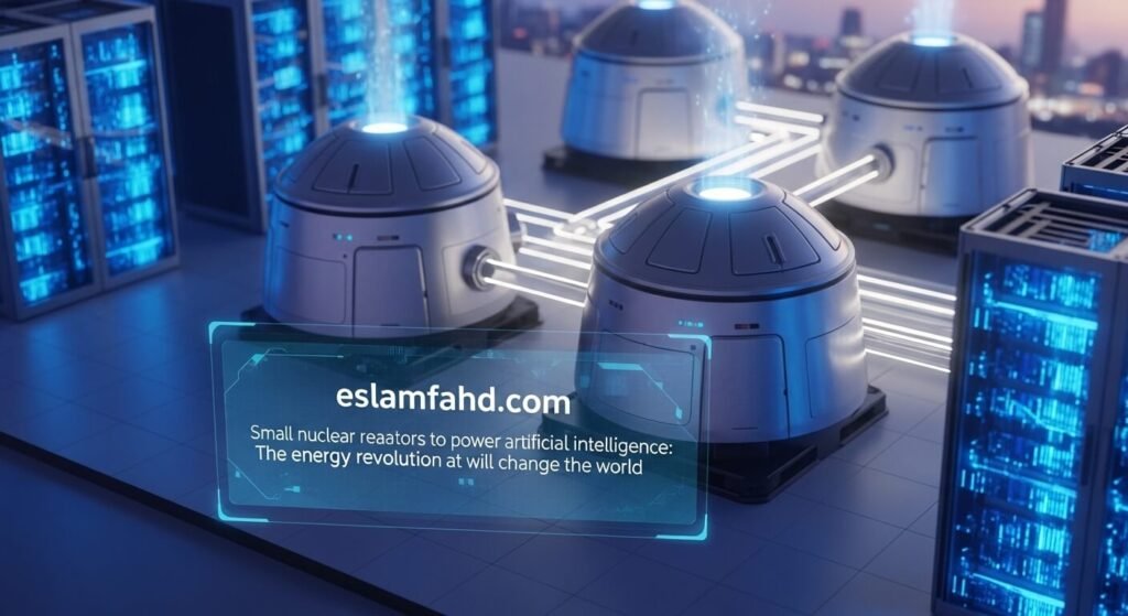 مركز بيانات ذكاء اصطناعي يعمل بالطاقة النووية الصغيرة