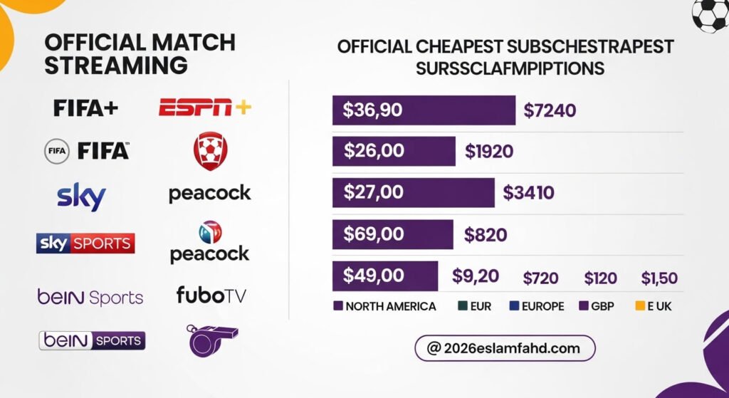 مشاهدة المباريات رسمياً بأرخص سعر 2026 – مقارنة منصات SSC وbeIN